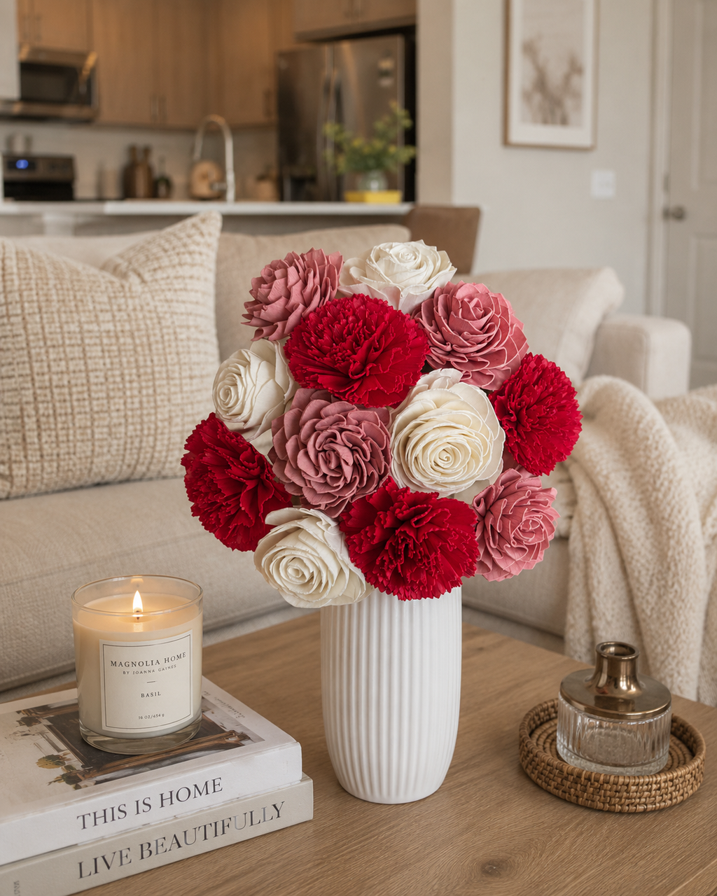 Rosé All Day Wood Flowers