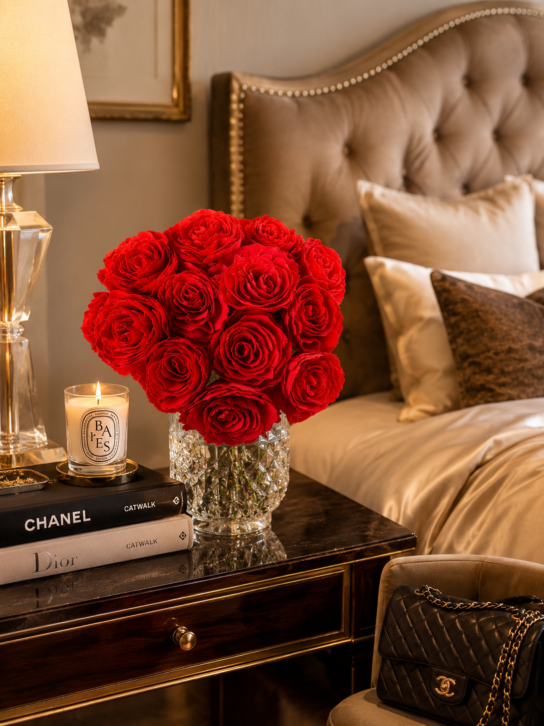 Love Never Fades Roses Wood Flowers