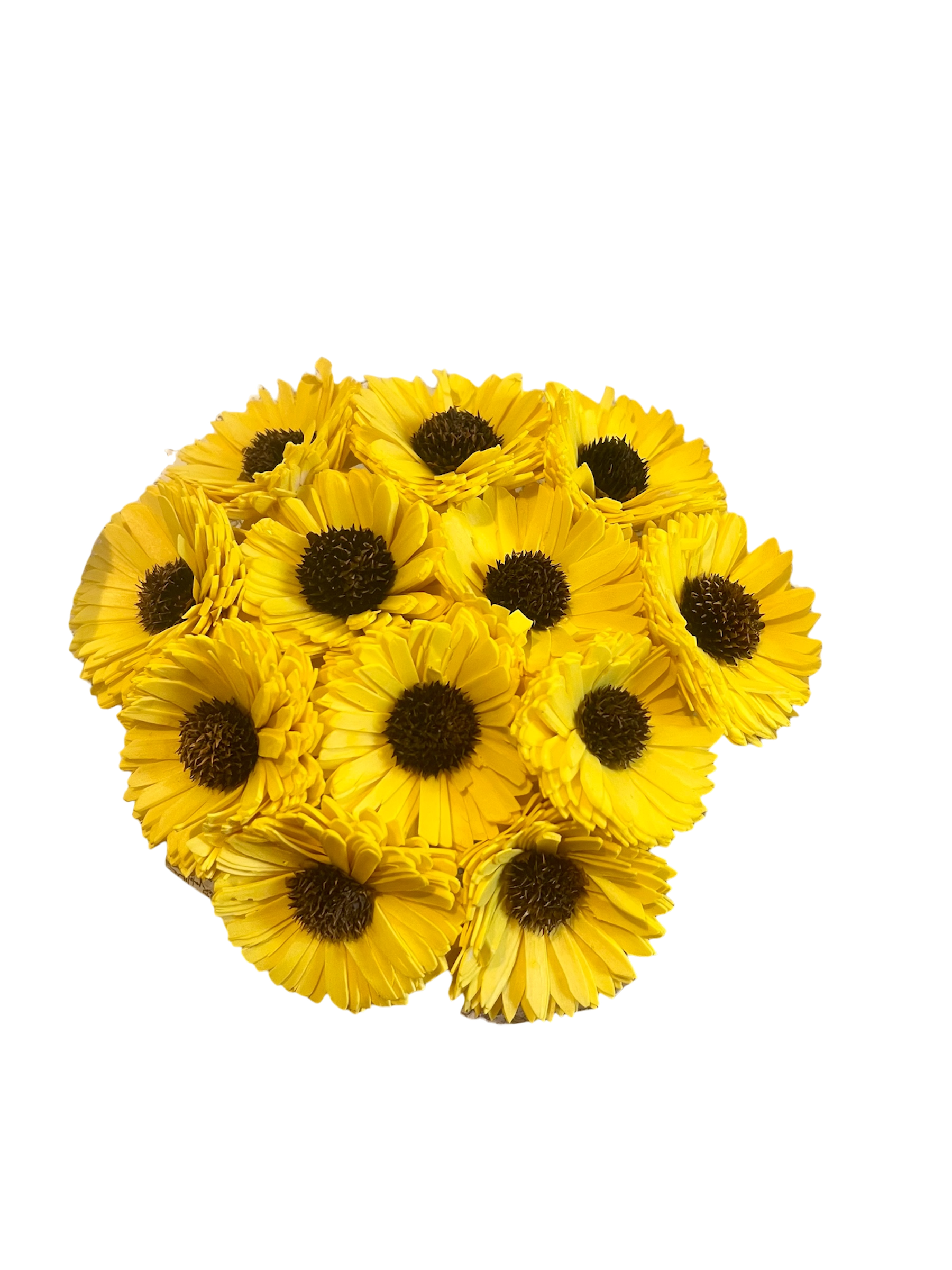 Sunflower Kiss Wood Flowers