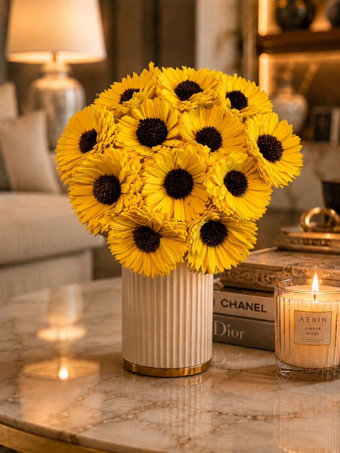 Sunflower Kiss Wood Flowers