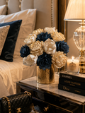 Midnight Elegance Wood Flowers