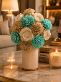 Sea Glass Serenity Wood Flowers