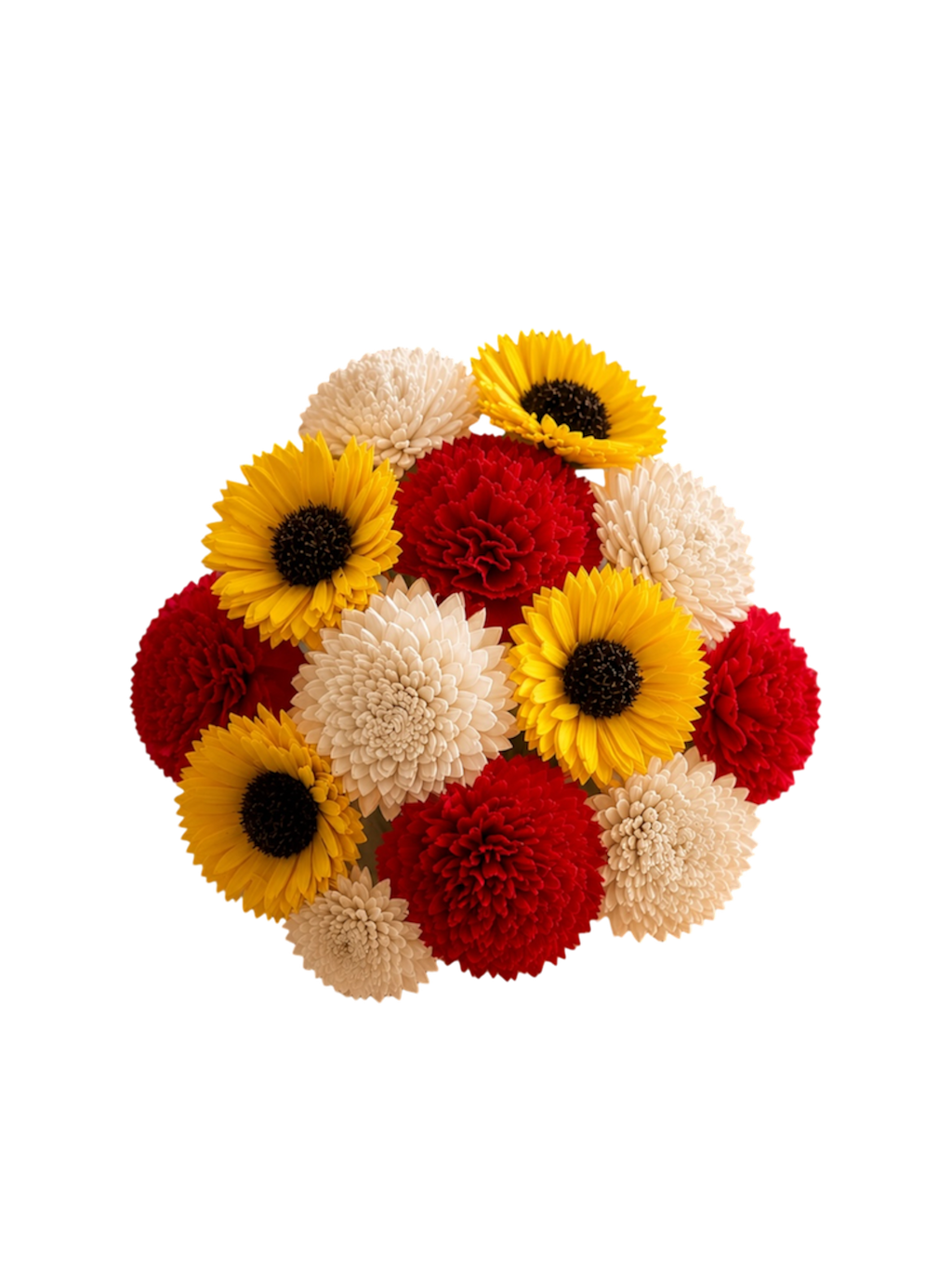 Scarlett & Sunshine Wood Flowers