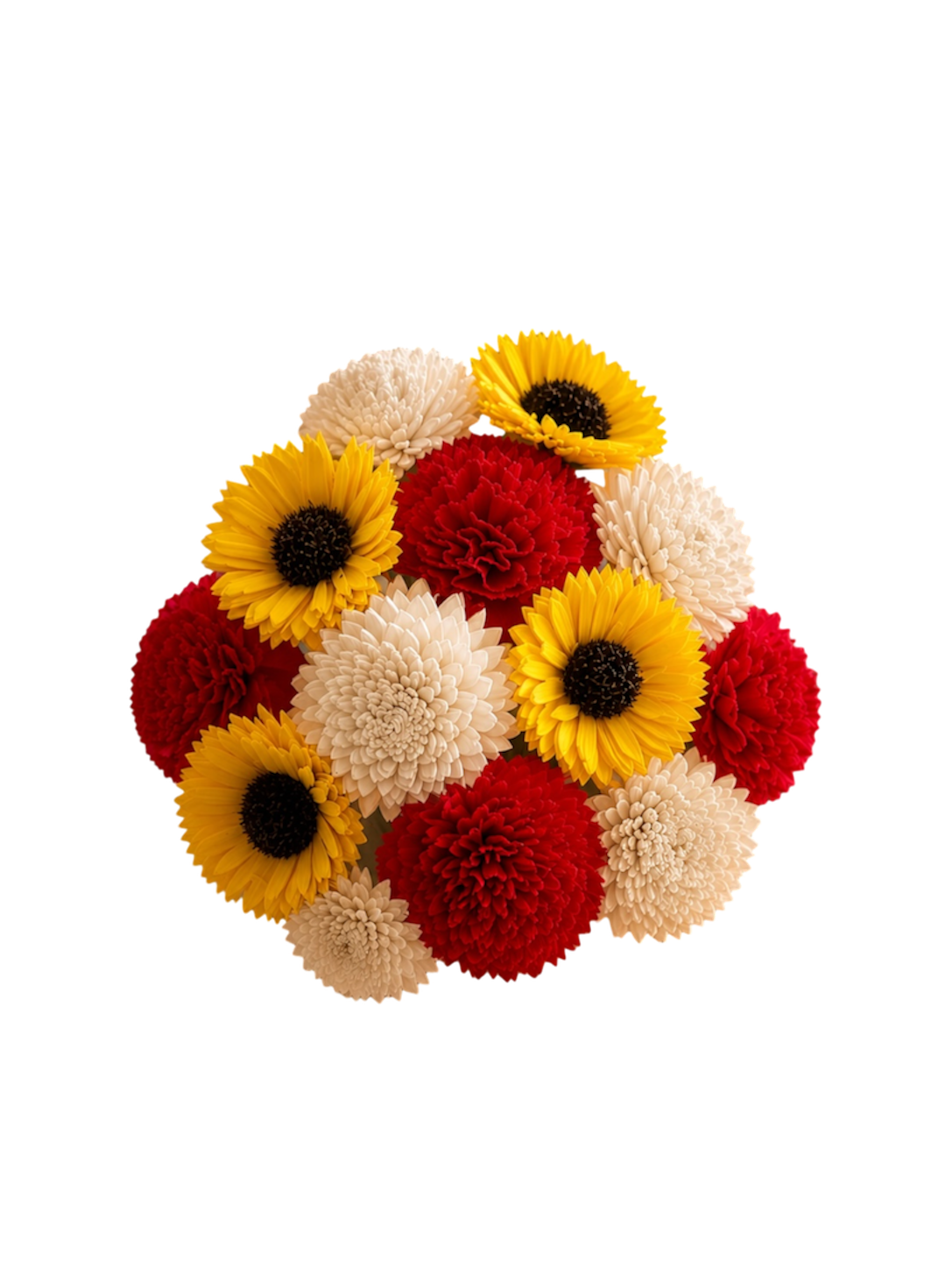 Scarlett & Sunshine Wood Flowers
