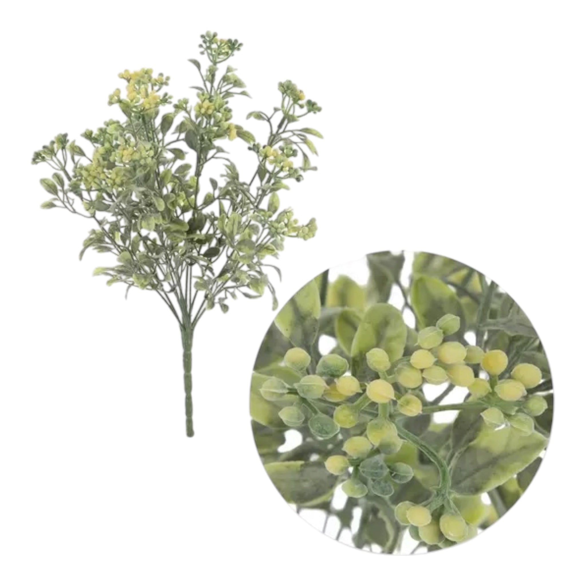 Green Boxwood & Berry Bush Greenery Add On