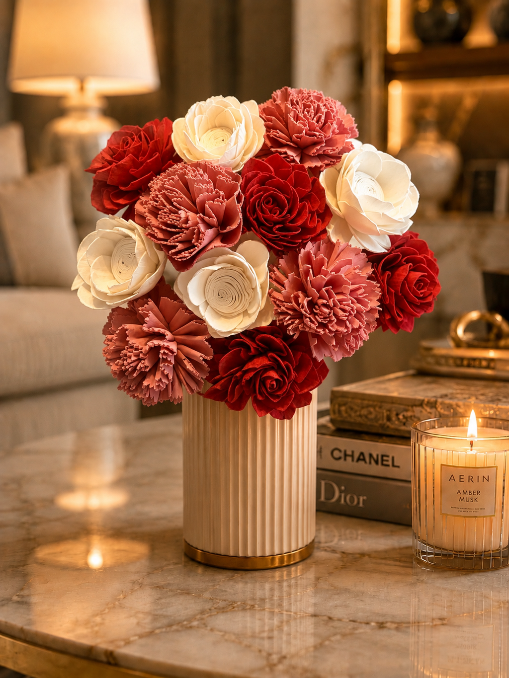 Sweetheart Serenade Wood Flowers