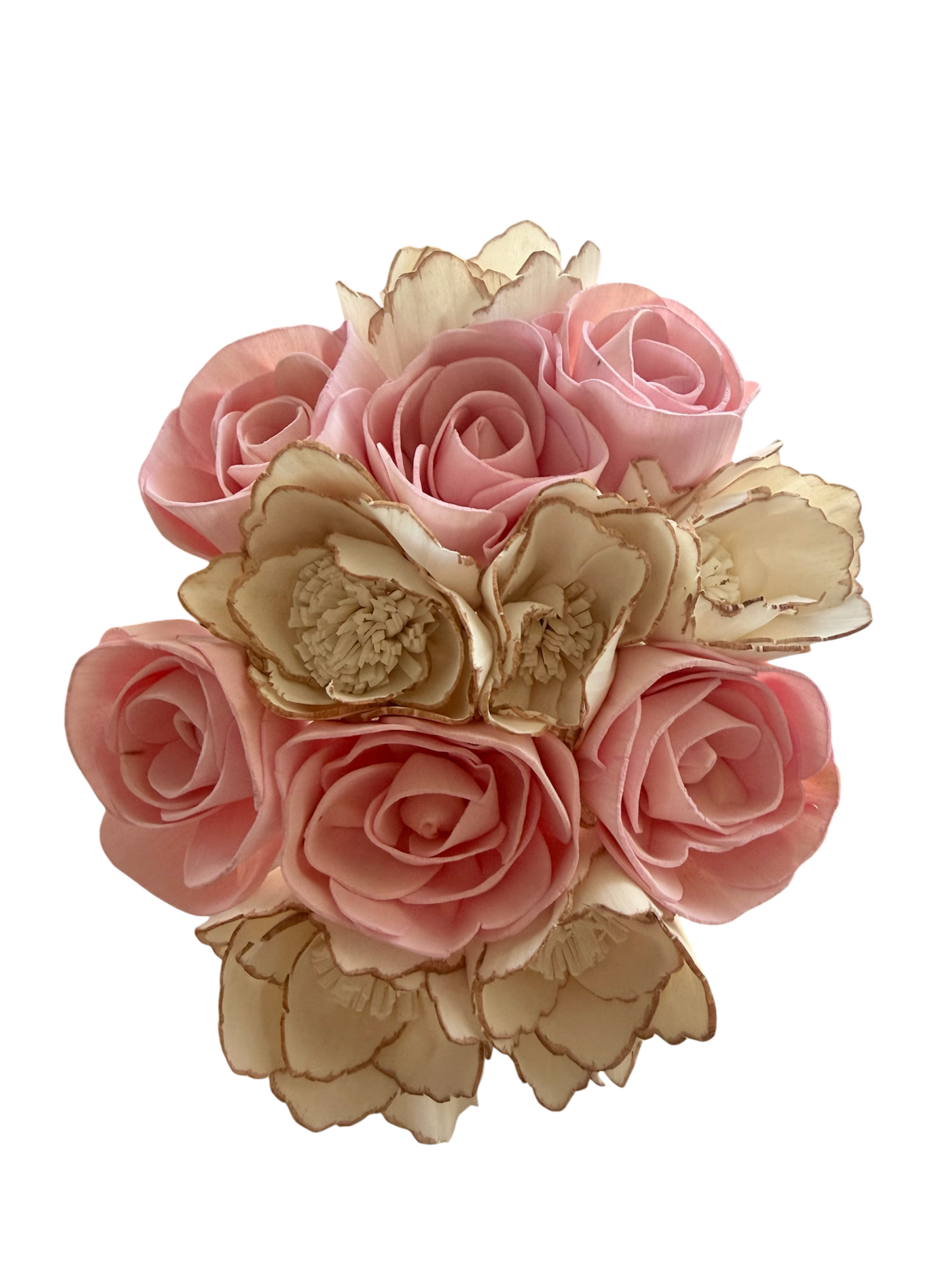 Blushing Beauty Wood Flowers