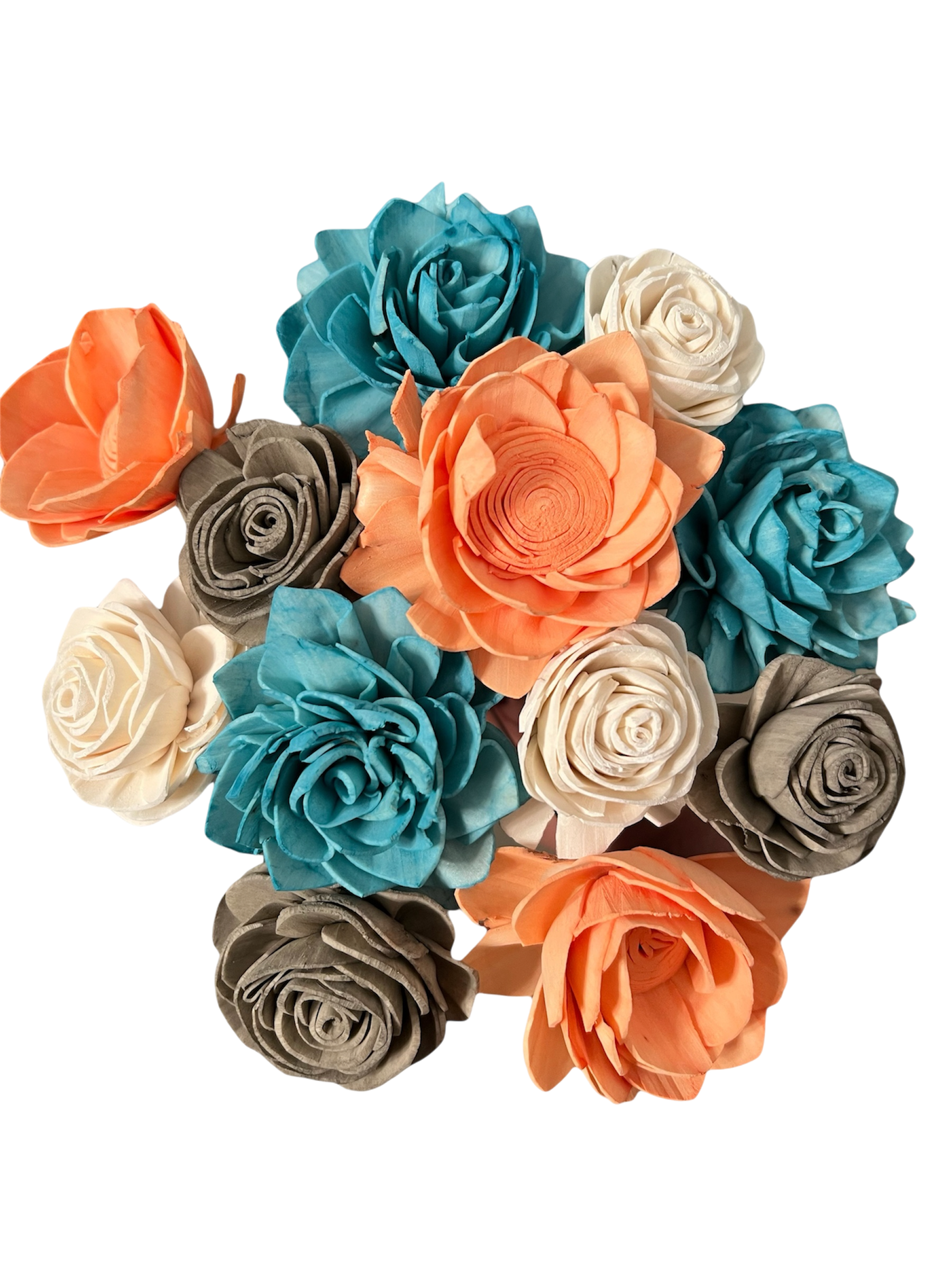 Coral Reef Wood Flowers
