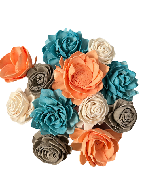 Coral Reef Wood Flowers