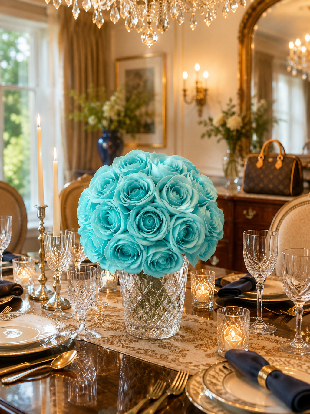 Tiffany Bloom Rose Wood Flowers
