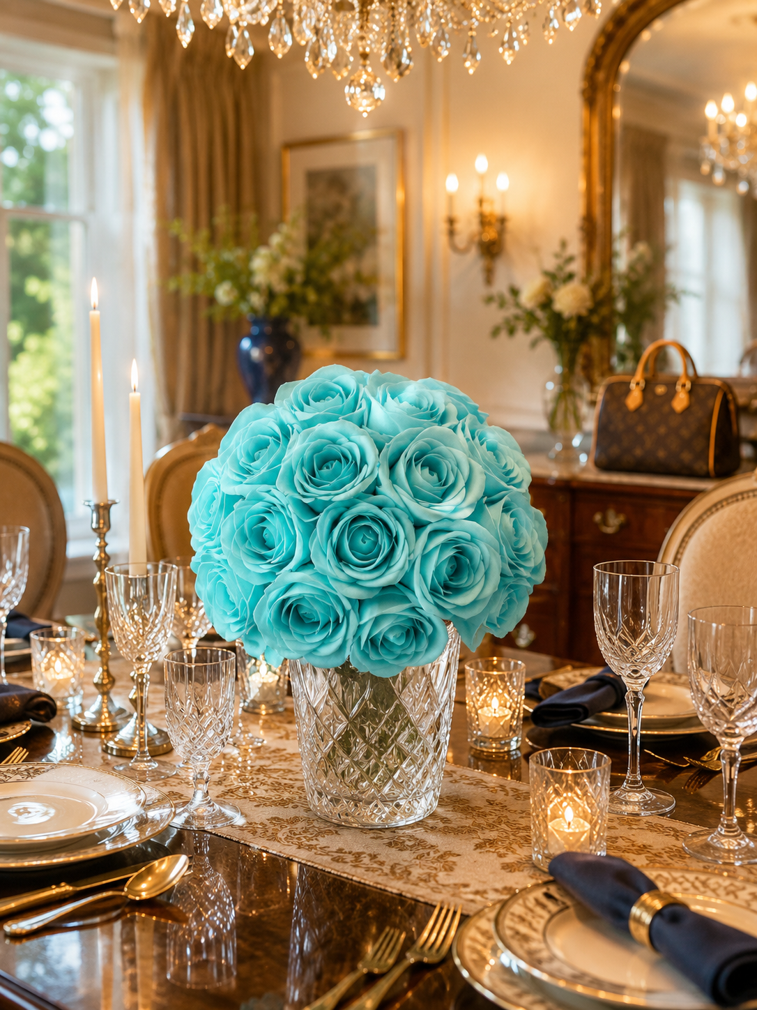Tiffany Bloom Rose Wood Flowers